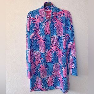 Lilly Pulitzer Large Skipper Dress Tropic Down Low